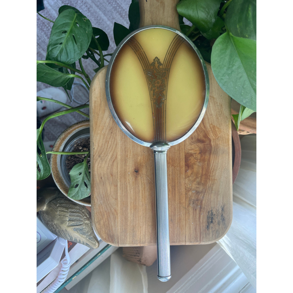 Other - Vintage Art Deco Vanity Hand Mirror – Romantic Boudoir Decor